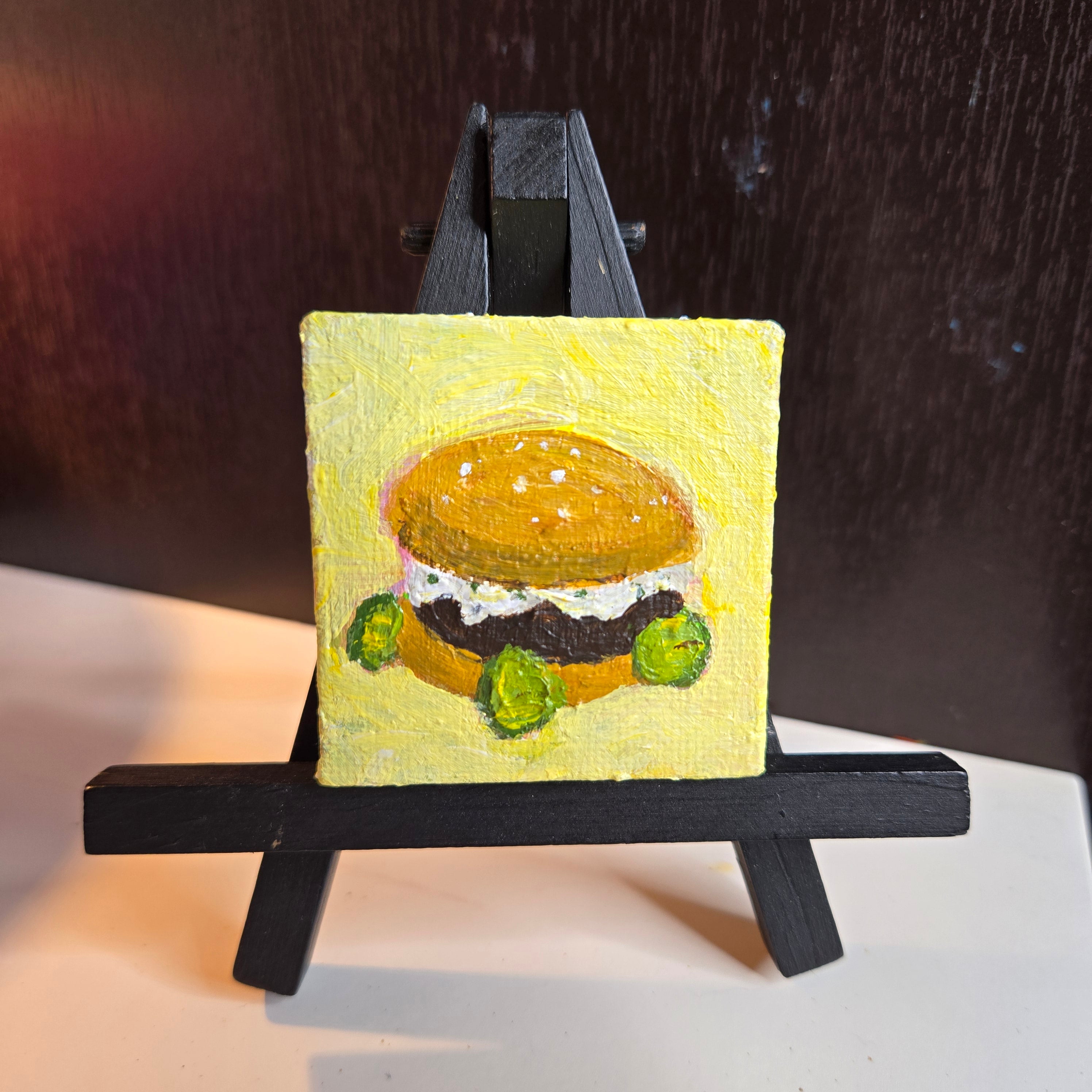 Burger Pickle Wheel Yellow Small