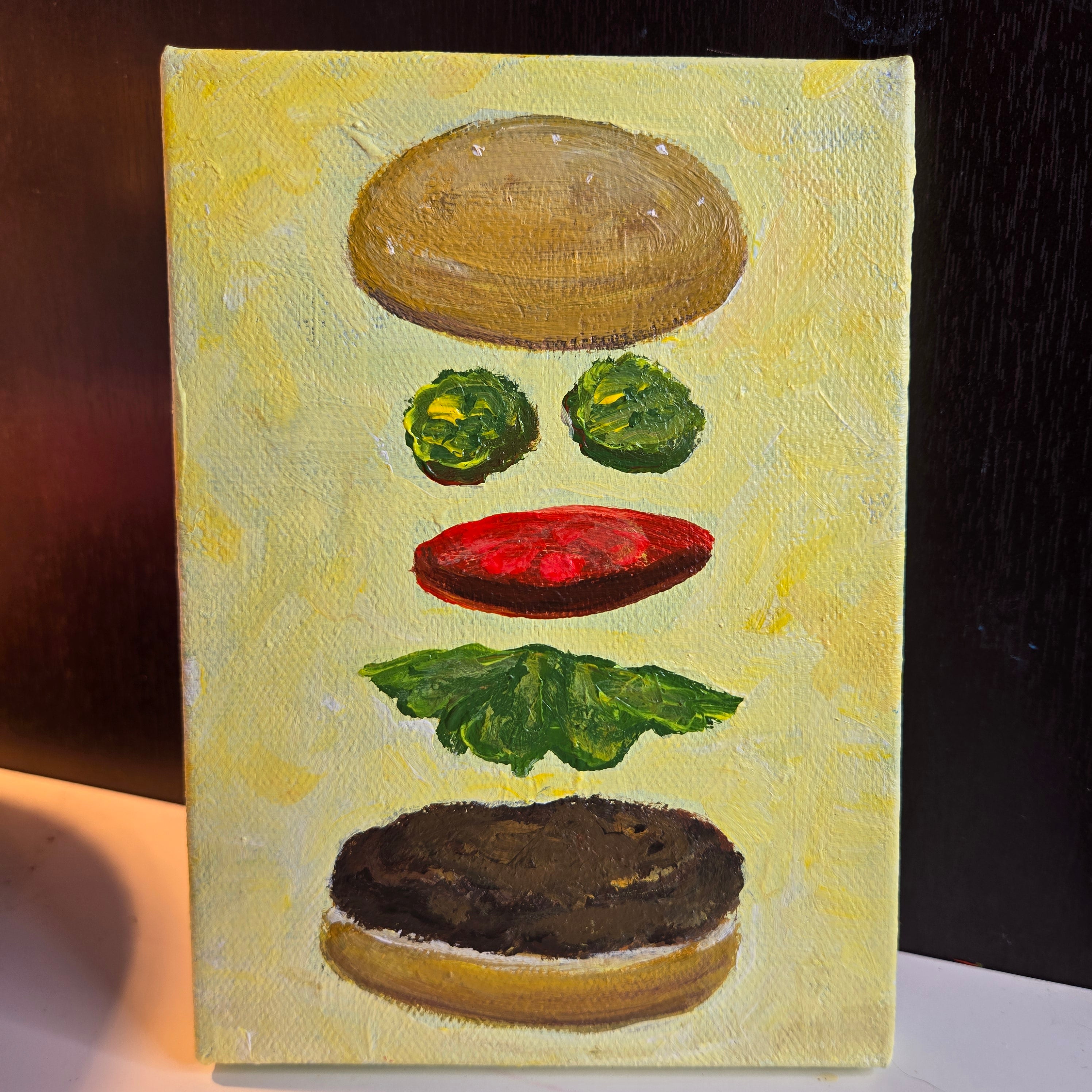 Falling Burger Yellow