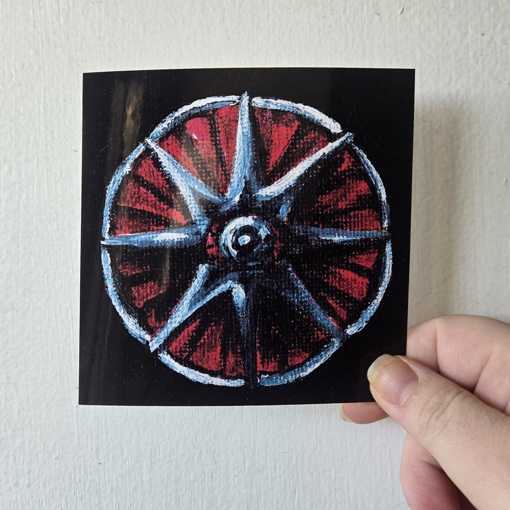 Wayward Compass, 4 x 4 Inch Print